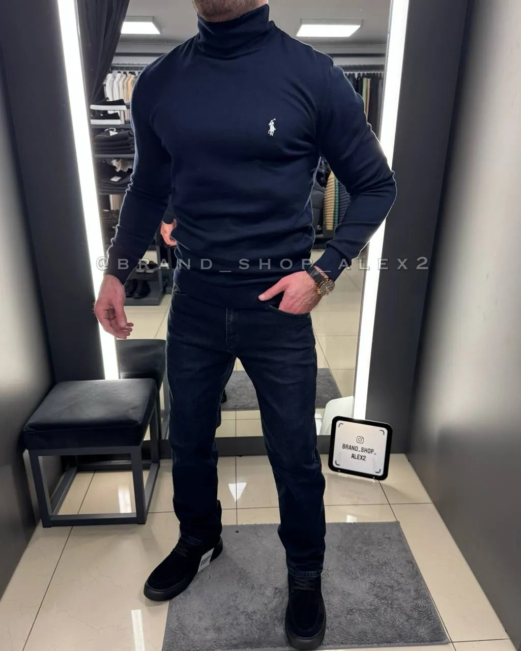 Темно-синій гольф Polo  - фото 1