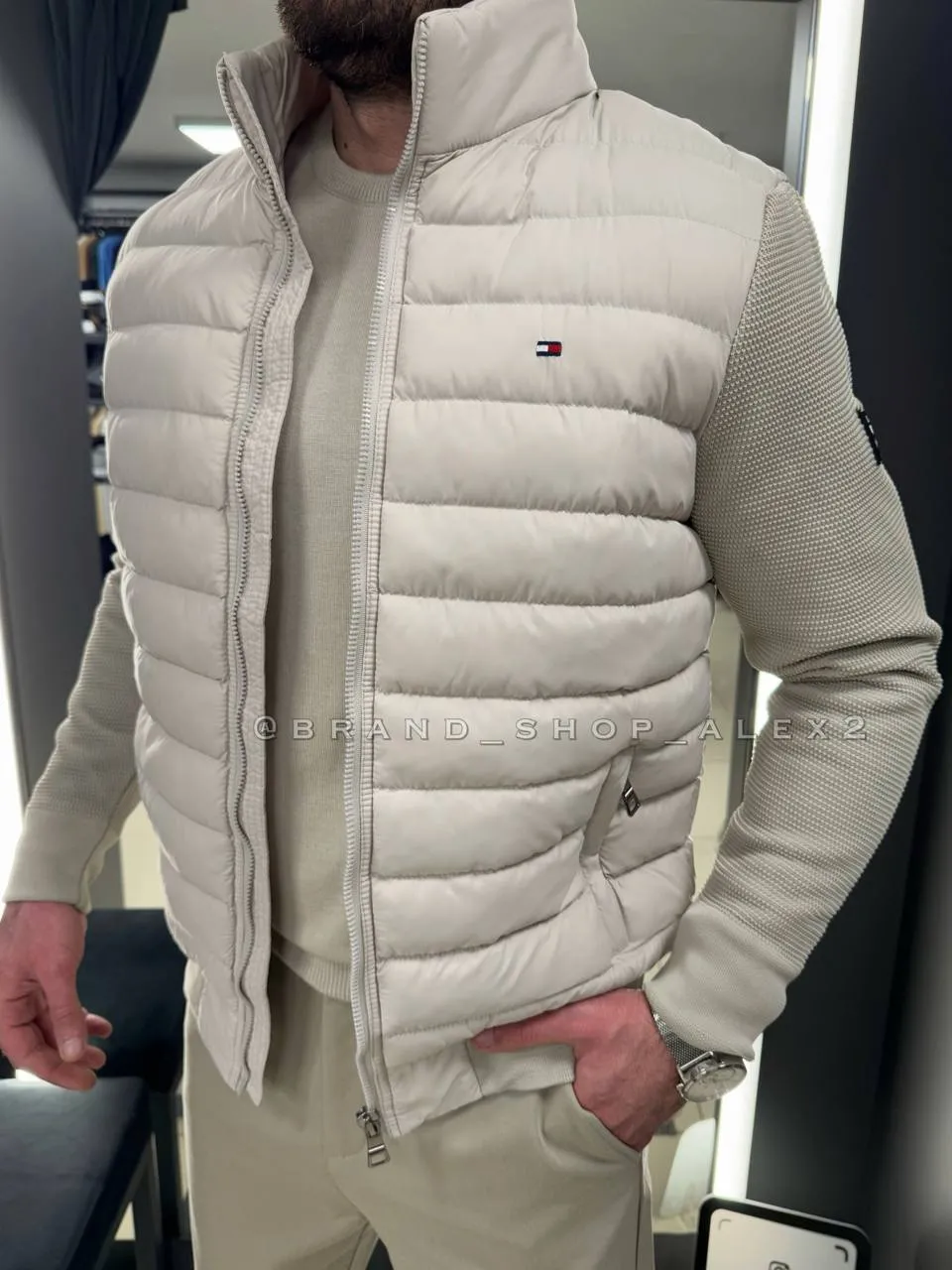 Куртка демі Tommy Hilfiger бежева 