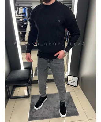 Чорний напівгольф casual