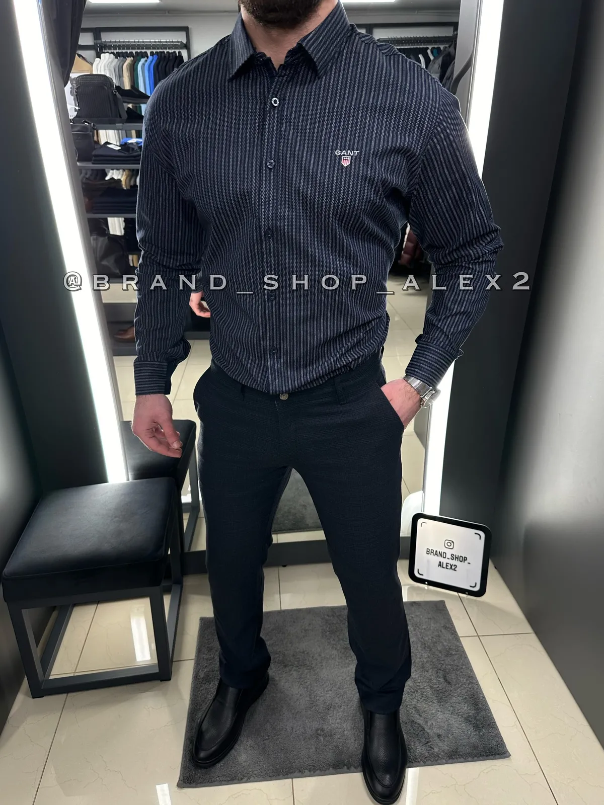 Сорочка Gant в полоску 