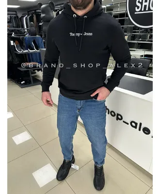 Чорна худі Tommy