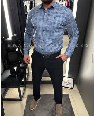 Синя класична сорочка Gant