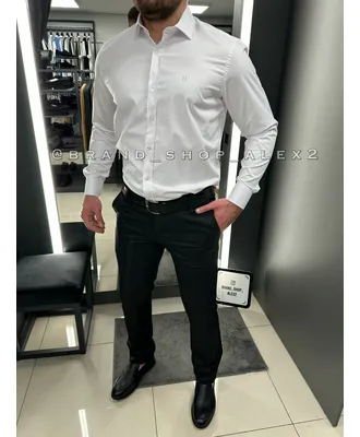 Біла сорочка класична Hermes