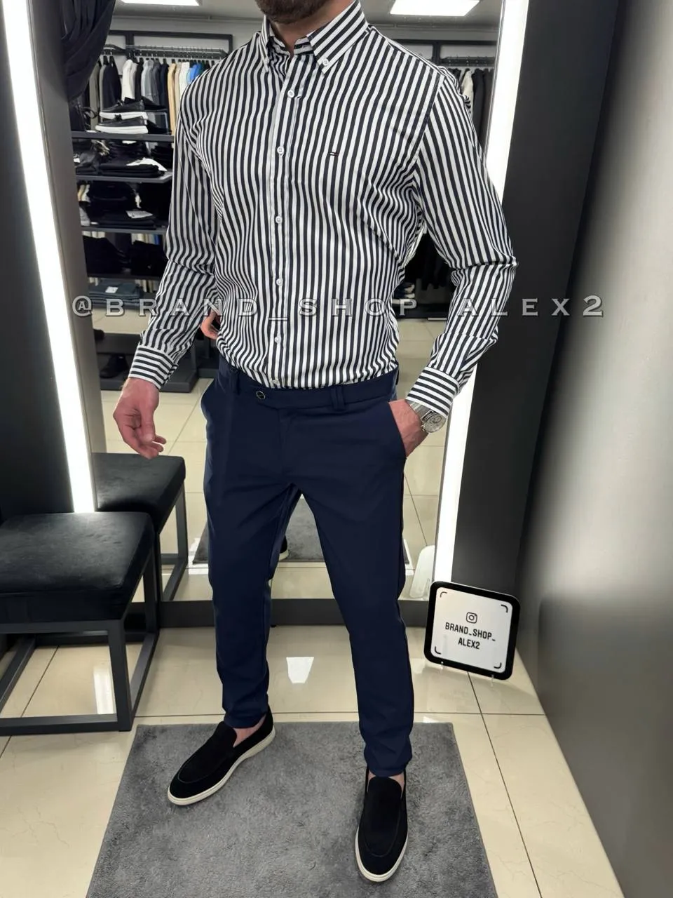 Сорочка в полоску Hilfiger  - фото 1