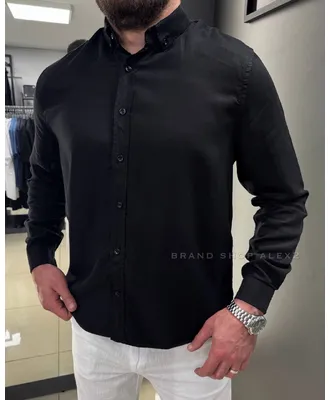 Сорочка чорна casual