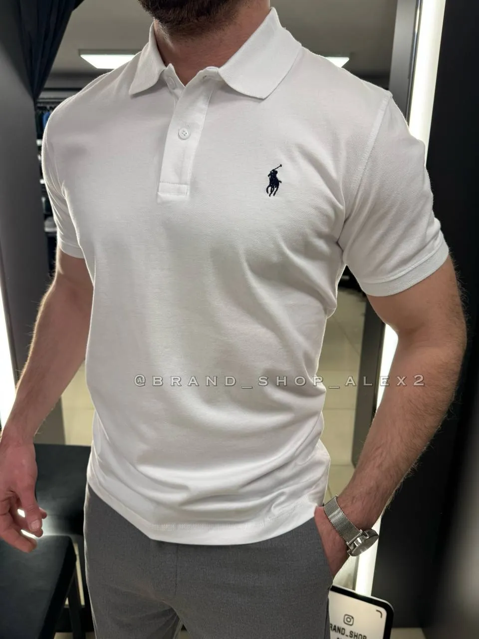 Біла тенніска Polo 