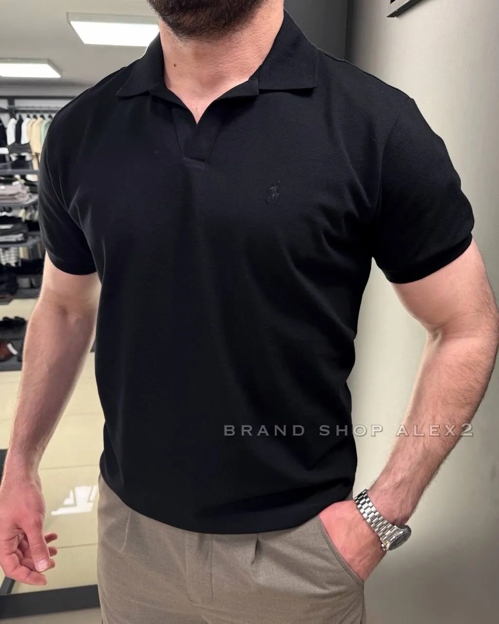 Чорна тенніска Polo 
