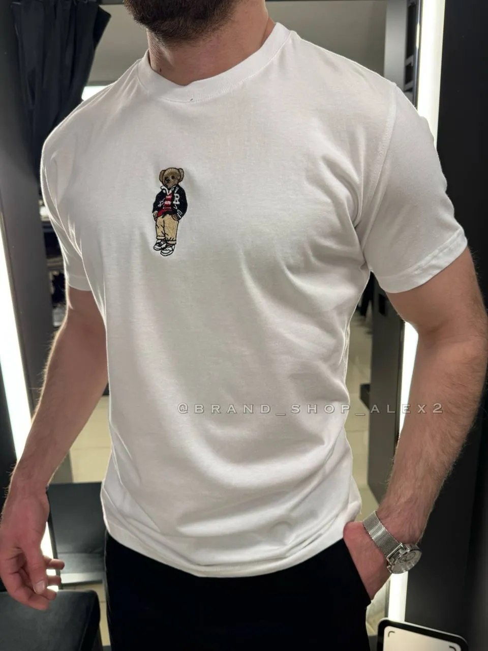 Біла футболка Polo 