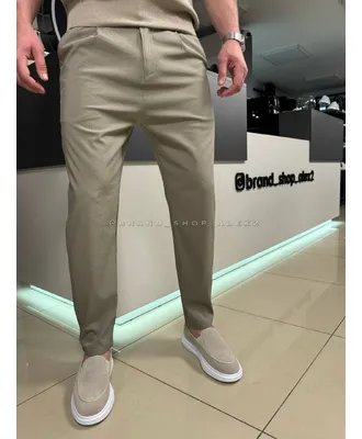 Штани бежеві casual