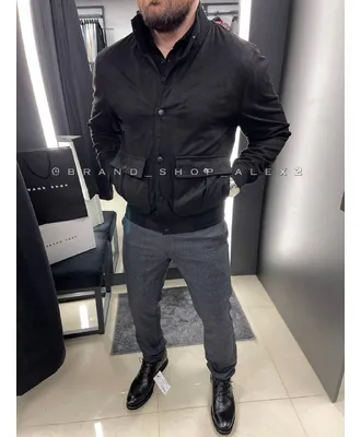 Куртка Zegna чорний Еко-замш 2238 54(р)