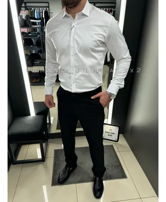 Біла сорочка класична Trussardi