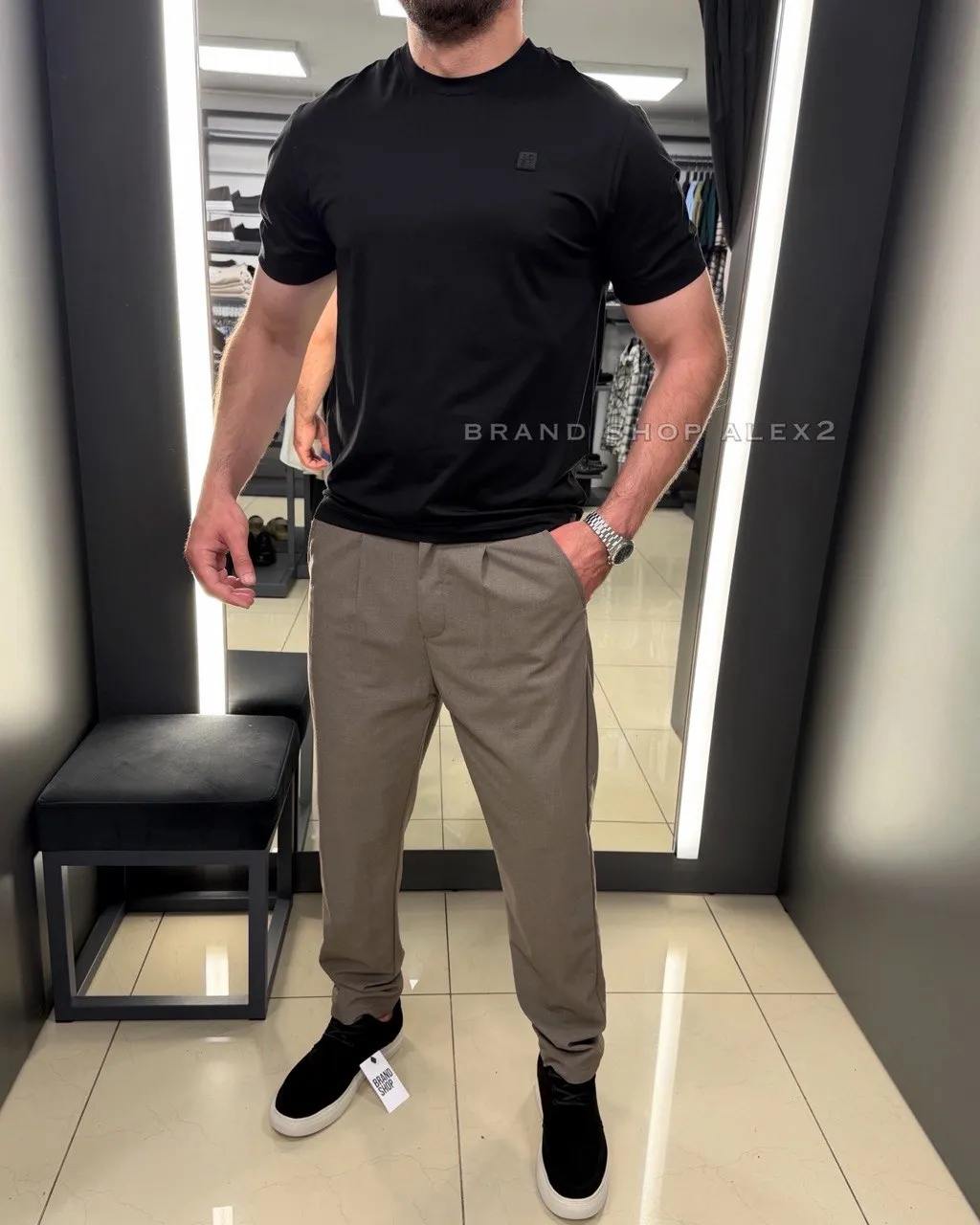 Чорна футболка Hugo Boss  - фото 1