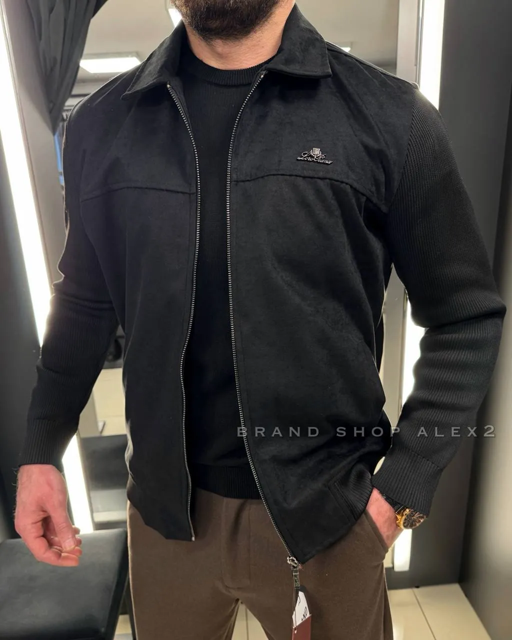 Куртка чорна Loro Piana 
