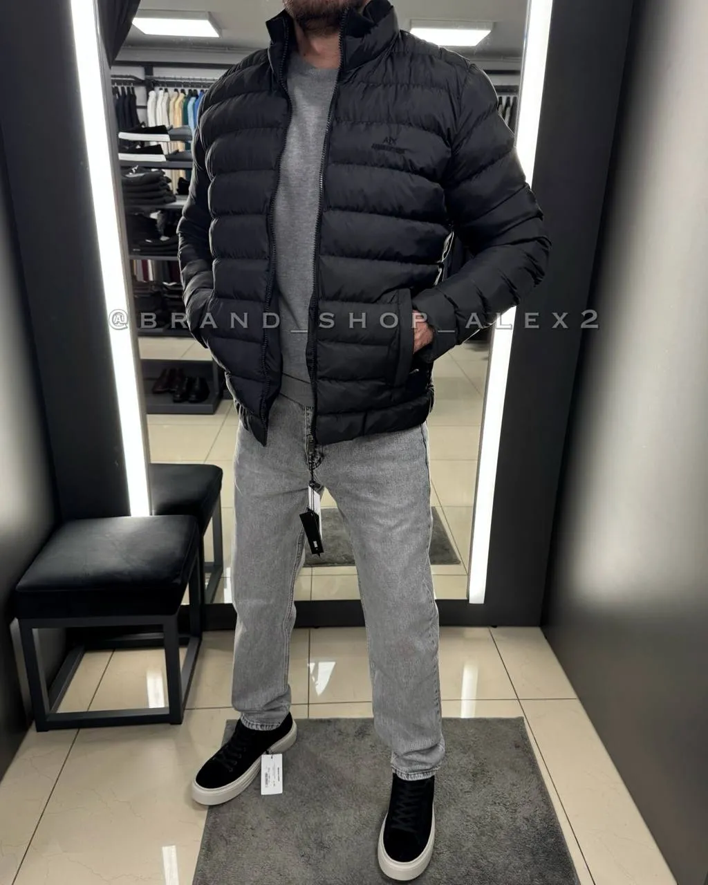 Куртка Armani чорна  - фото 1