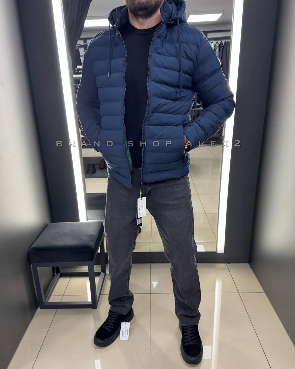 Синя куртка Boss  - фото 1
