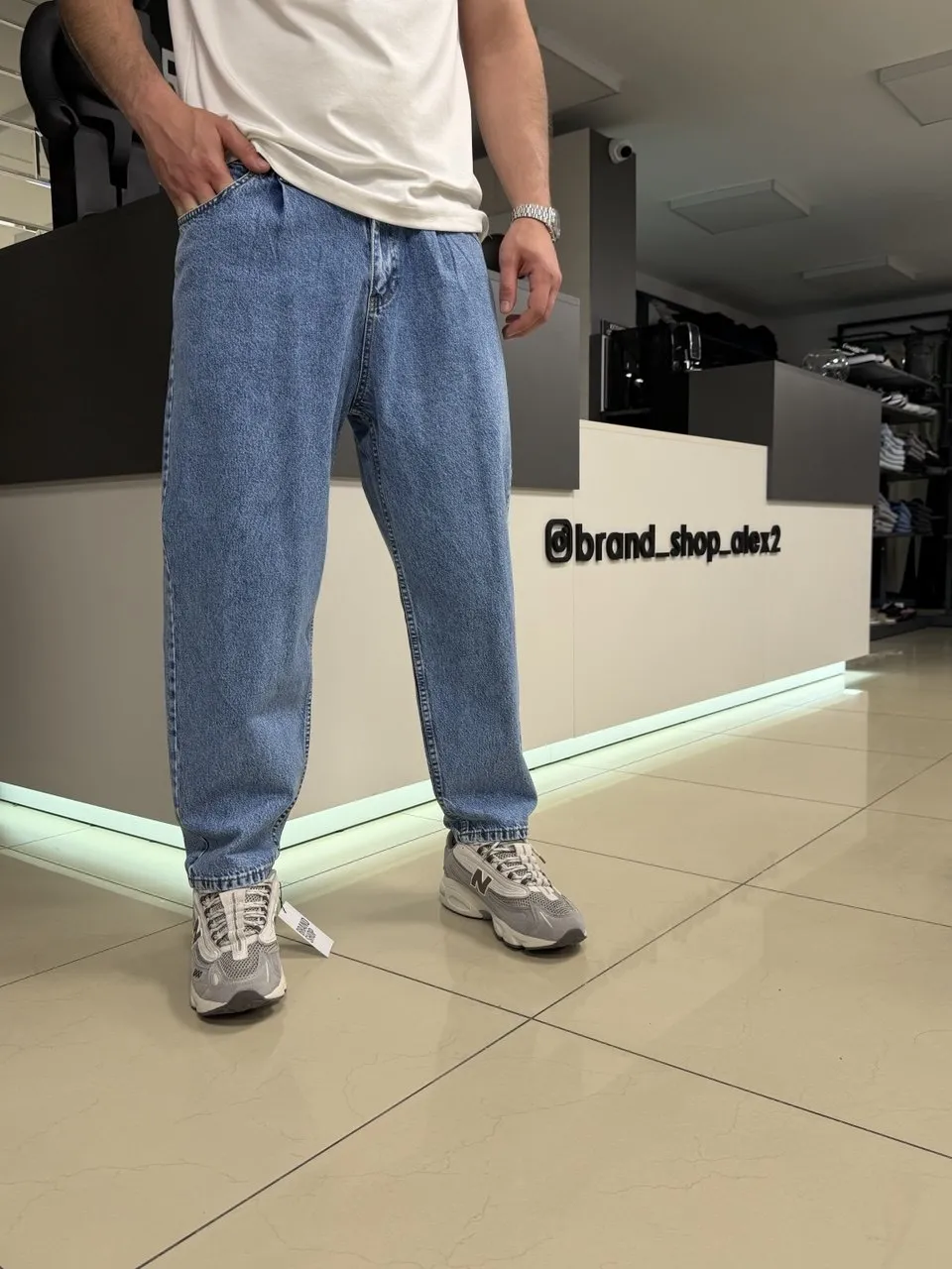 Джинси baggy блакитні 