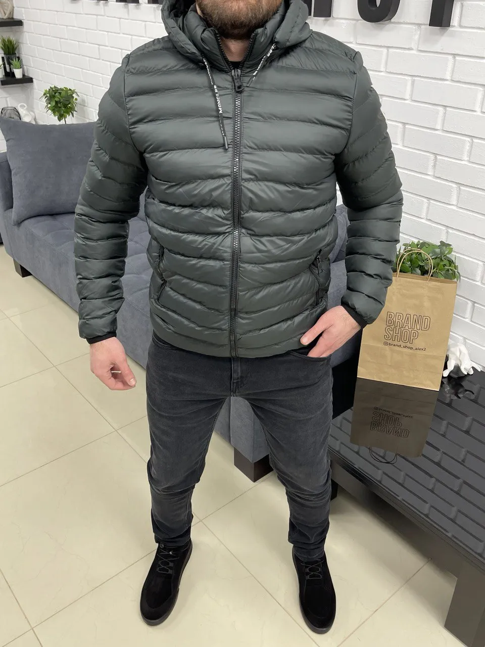 Куртка Moncler хакі 