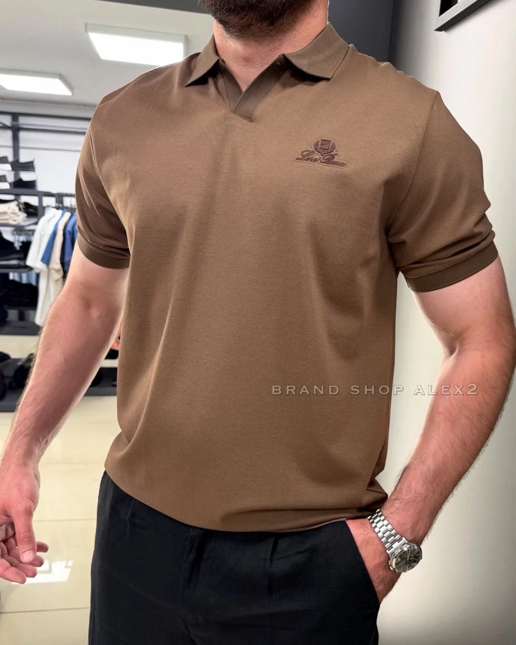 Коричнева теніска Loro Piana 