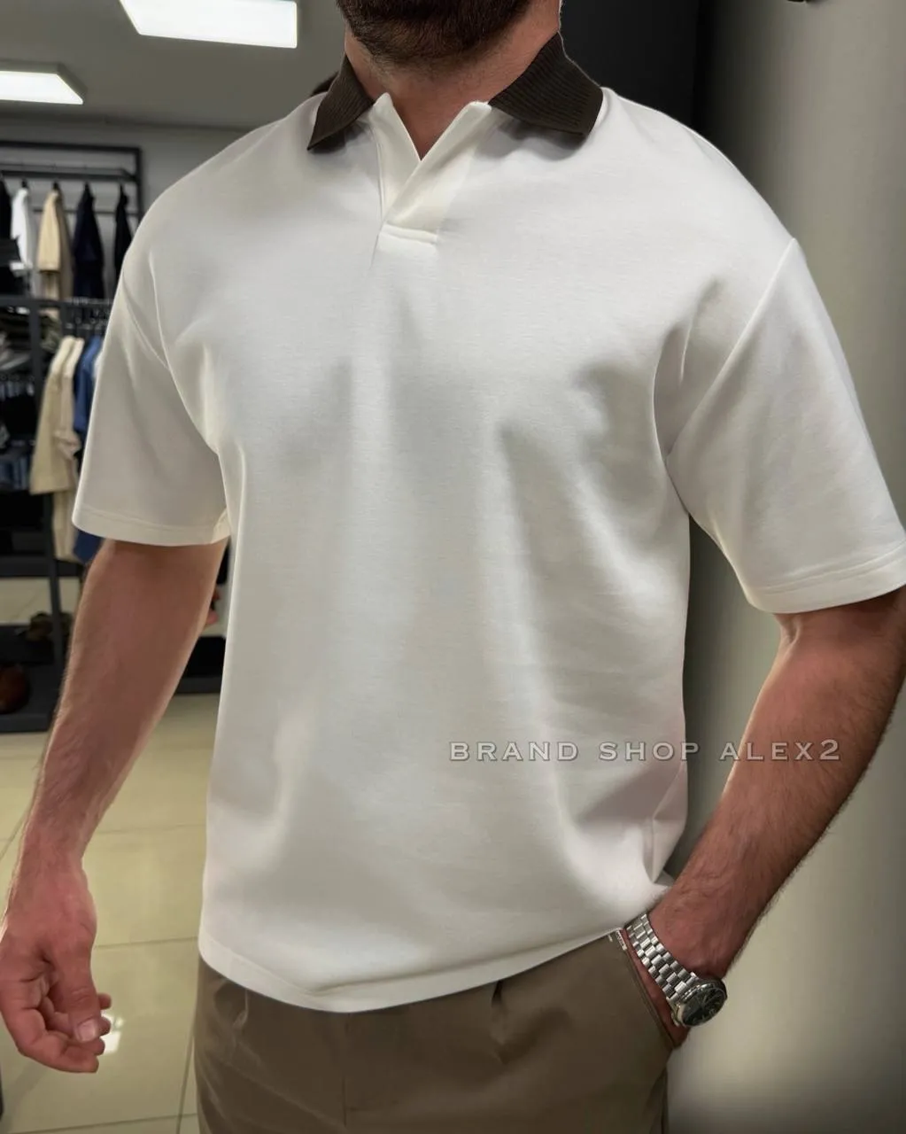 Біла тенніска casual 