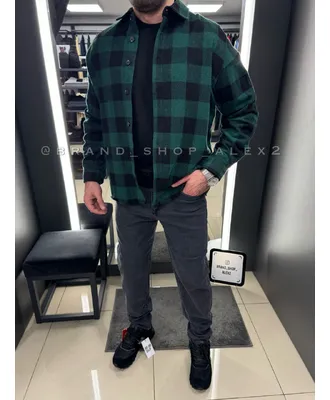 Casual сорочка в клітинку зелена