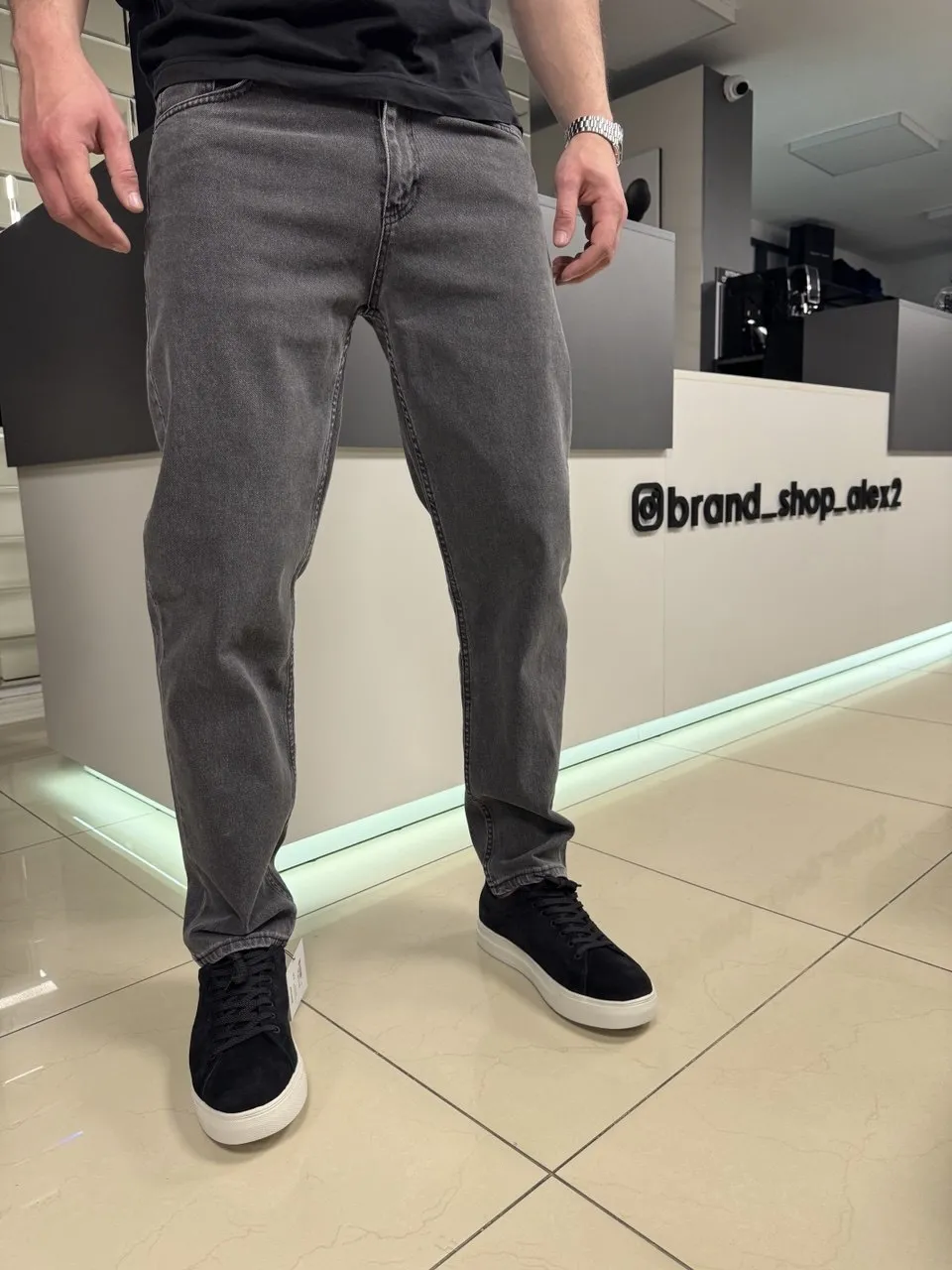 Сірі джинси Boyfriend 