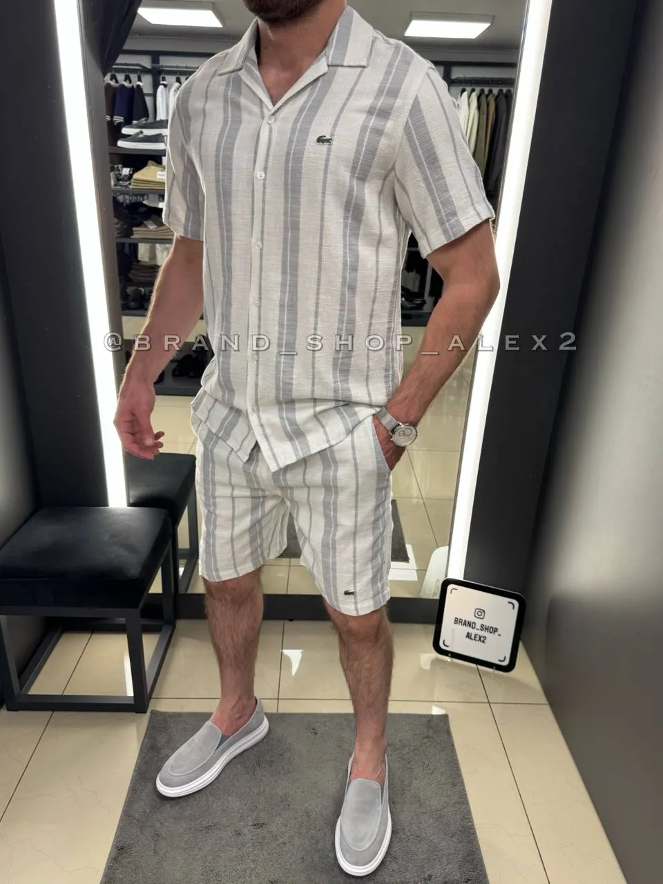 Сірий комплект Lacoste сірий 