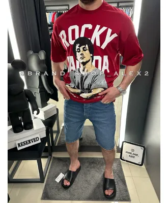 Футболка червона Rocky oversize