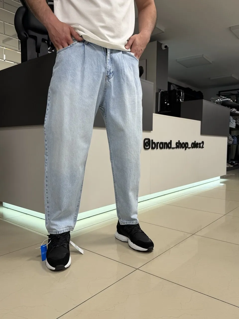 Джинси baggy сині 