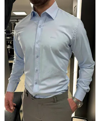 Сорочка блакитна Boss
