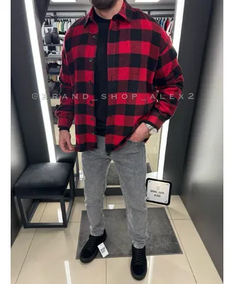 Casual сорочка в клітинку червона