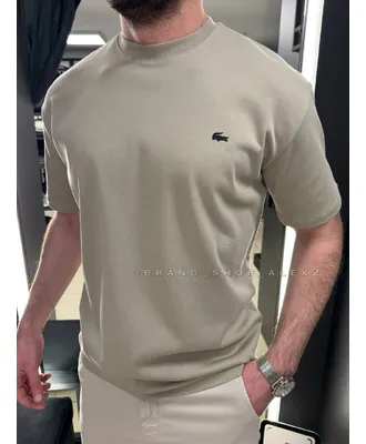Бежева футболка Lacoste
