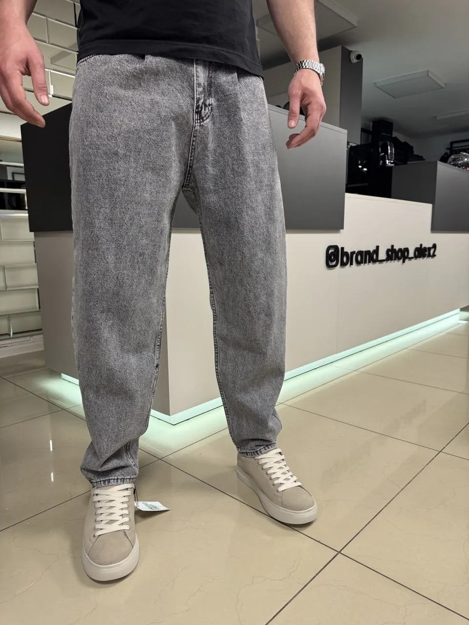 Джинси сірі Baggy 