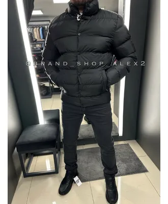 Зимова чорна куртка Moncler