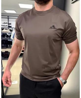 Коричнева футболка Loro Piana