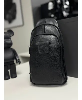Чорна сумка шкіряна Calvin Klein