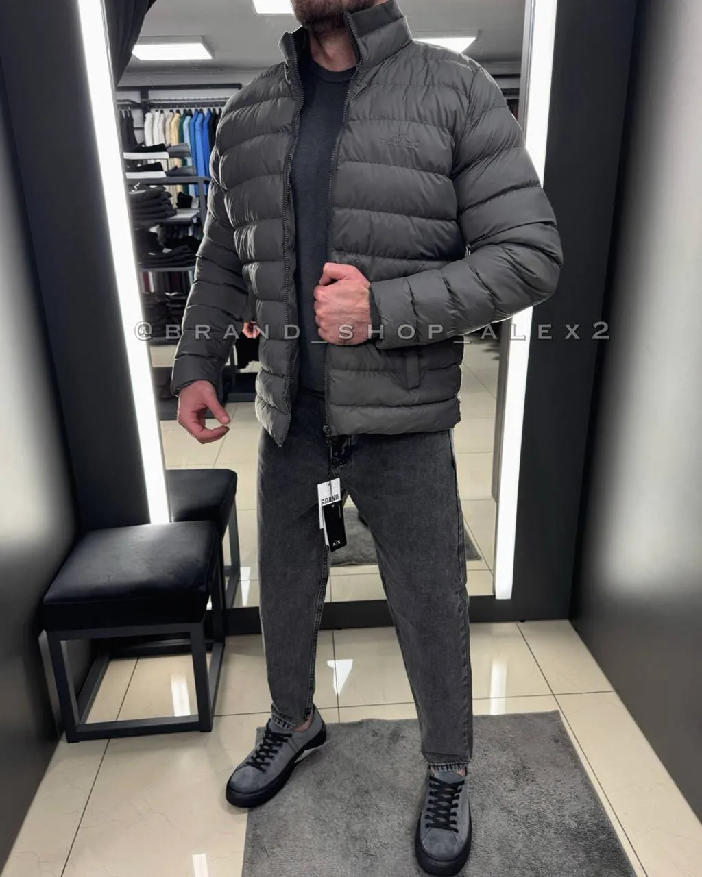 Куртка Armani сіра 