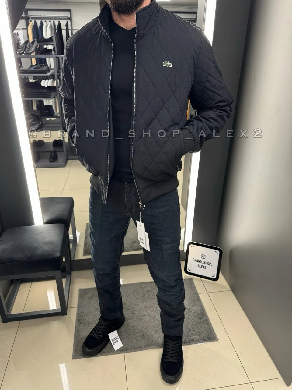 Куртка Lacoste чорний Поліестер 15516 XL(р) 