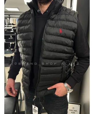 Чорна безрукавка Polo