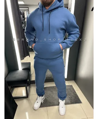 Блакитний флісовий костюм