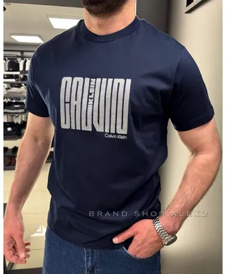 Футболка темно-синя Calvin Klein