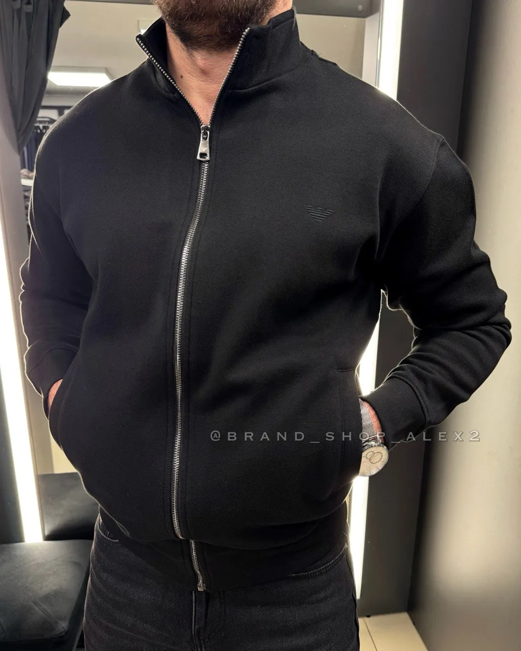 Кофта чорна Armani 