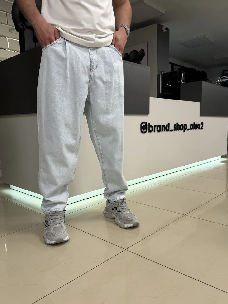 Блакитні джинси Baggy 