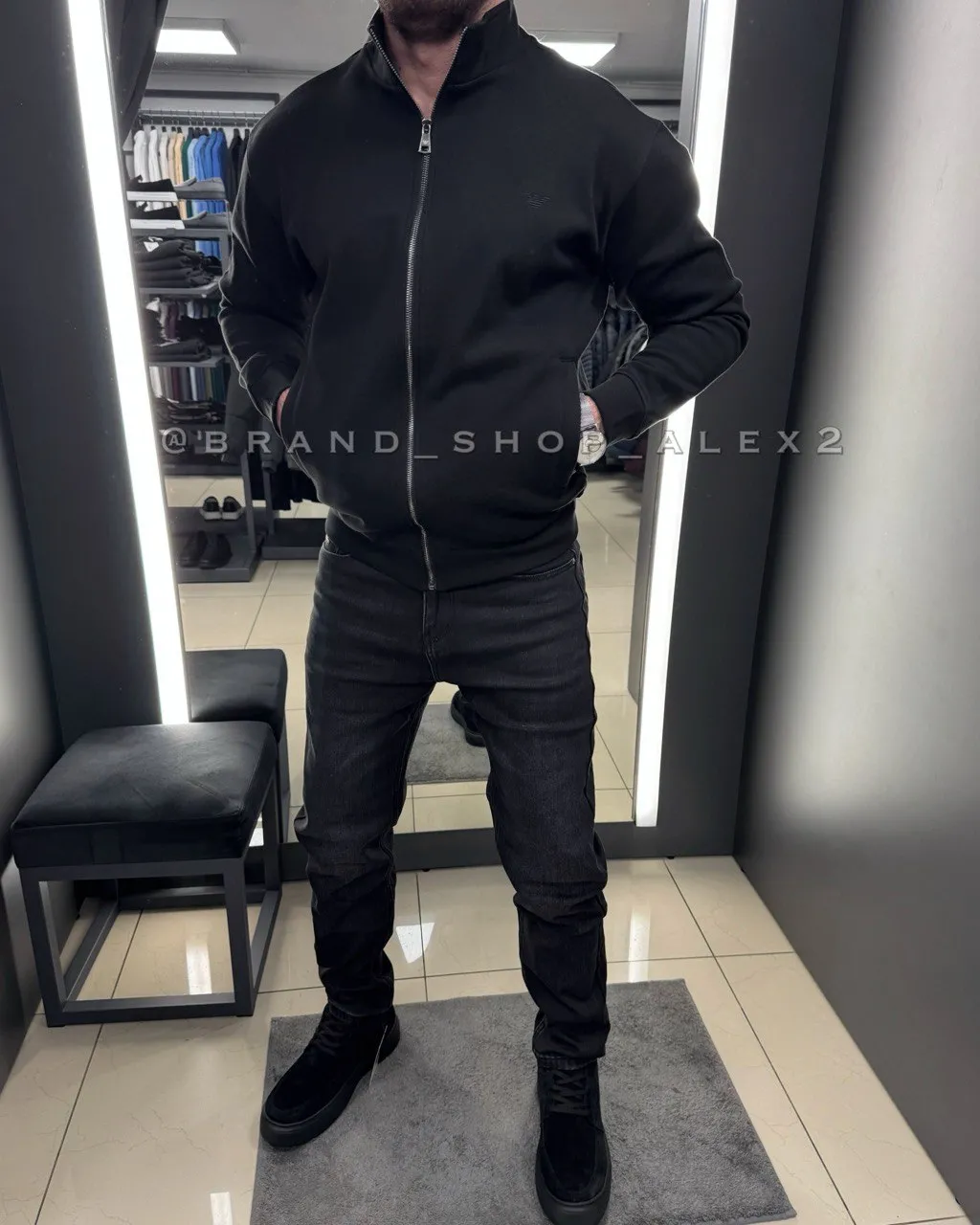 Кофта чорна Armani  - фото 1