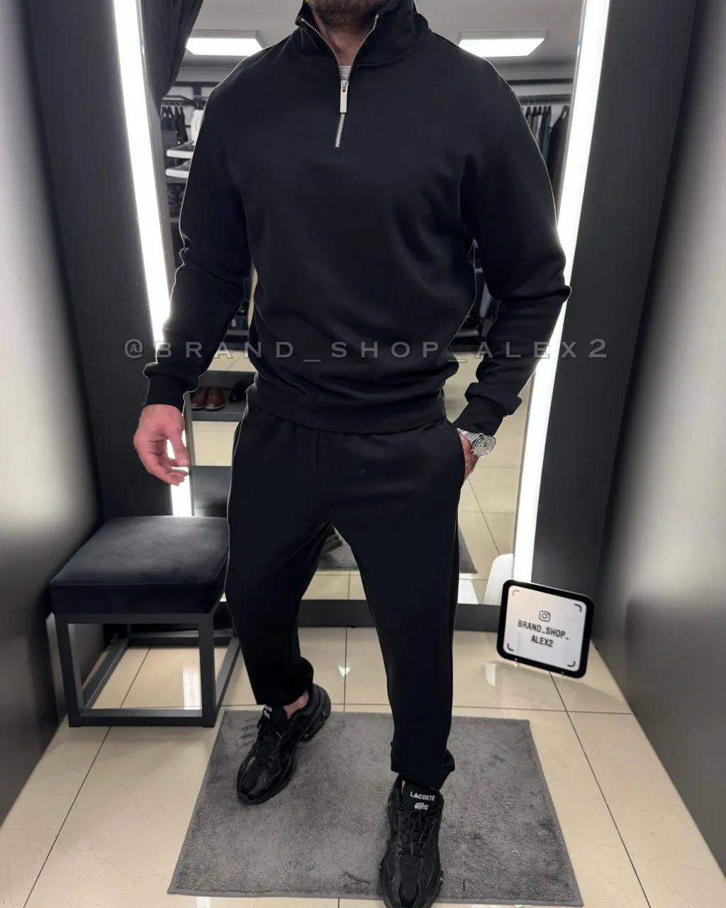 Чорний костюм zip 