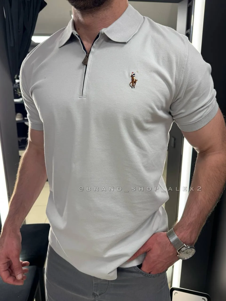 Світло-сіра тенніска Polo 