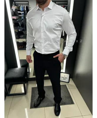 Біла сорочка класична Trussardi