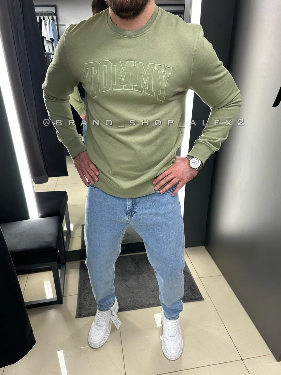 Світшот TH хакі 