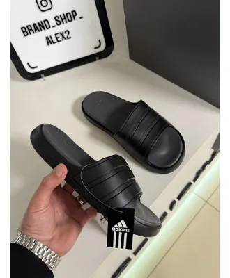 Чорні слайдери adidas