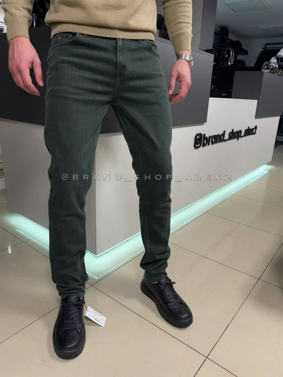 Зелені джинси HB 