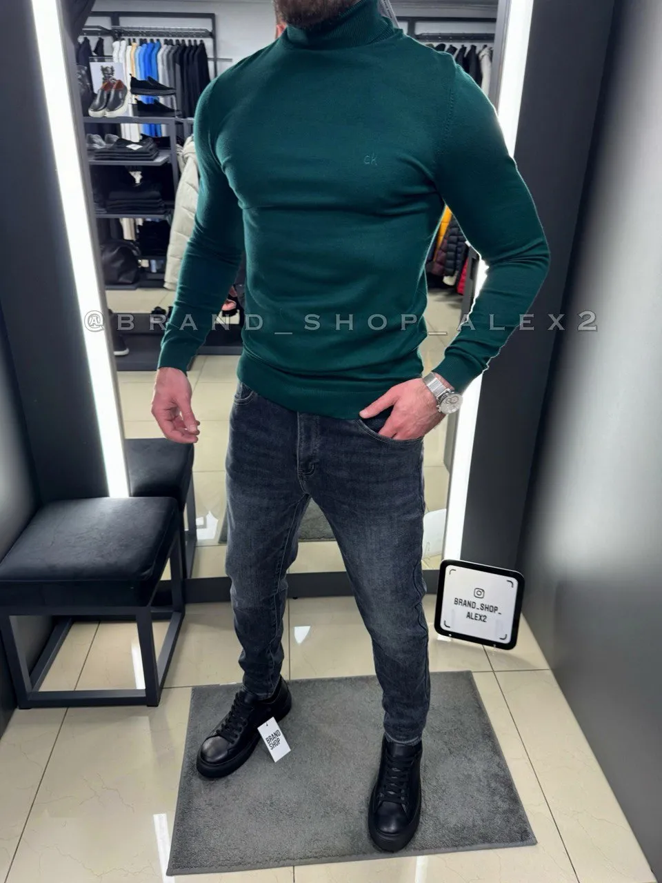 Зелений гольф Calvin Klein 